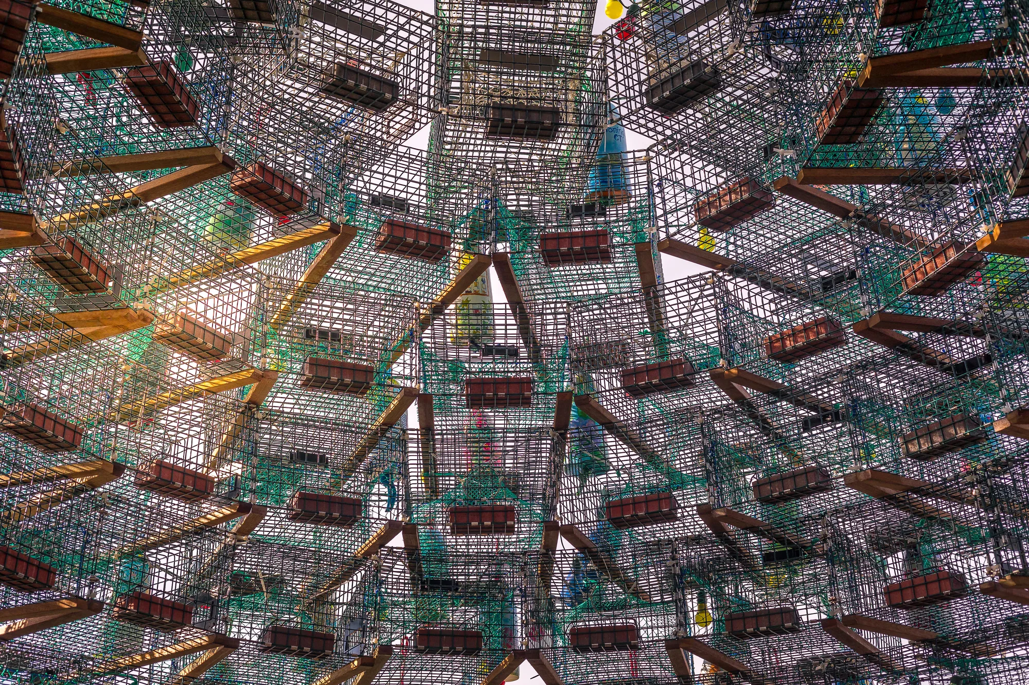Lobster pot tree in Stonington, Connecticut